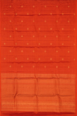 Image of Kanchipattu Orange Dupatta