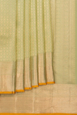 Image of Kanchipattu Brocade Mint Green Saree