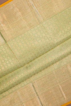 Image of Kanchipattu Brocade Mint Green Saree