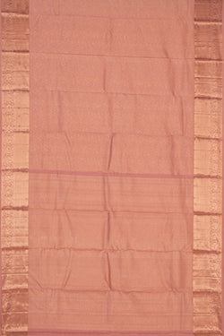 Image of Kanchipattu Brocade Coral Pink Saree