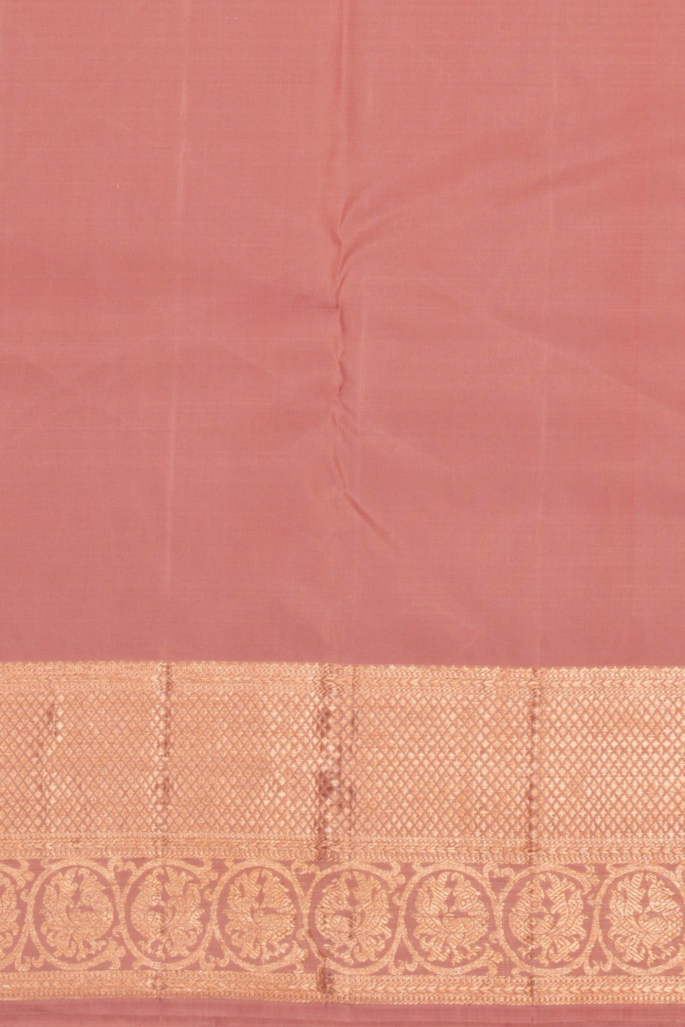 Kanchipattu Brocade Coral Pink Saree