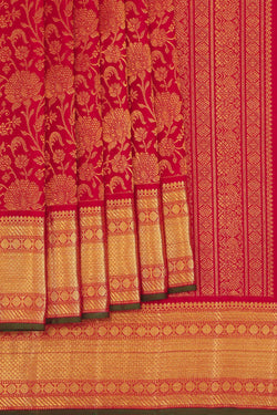 Image of Kanchipattu Brocade Red Saree