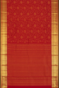 Image of Kanchipattu Brocade Red Saree