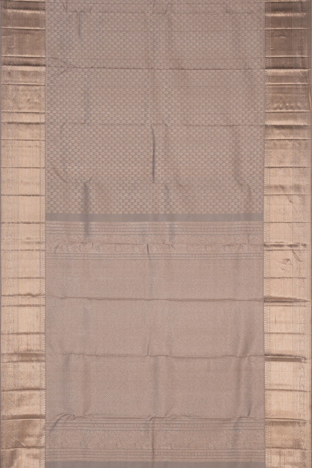 Kanchipattu Brocade Grey Saree