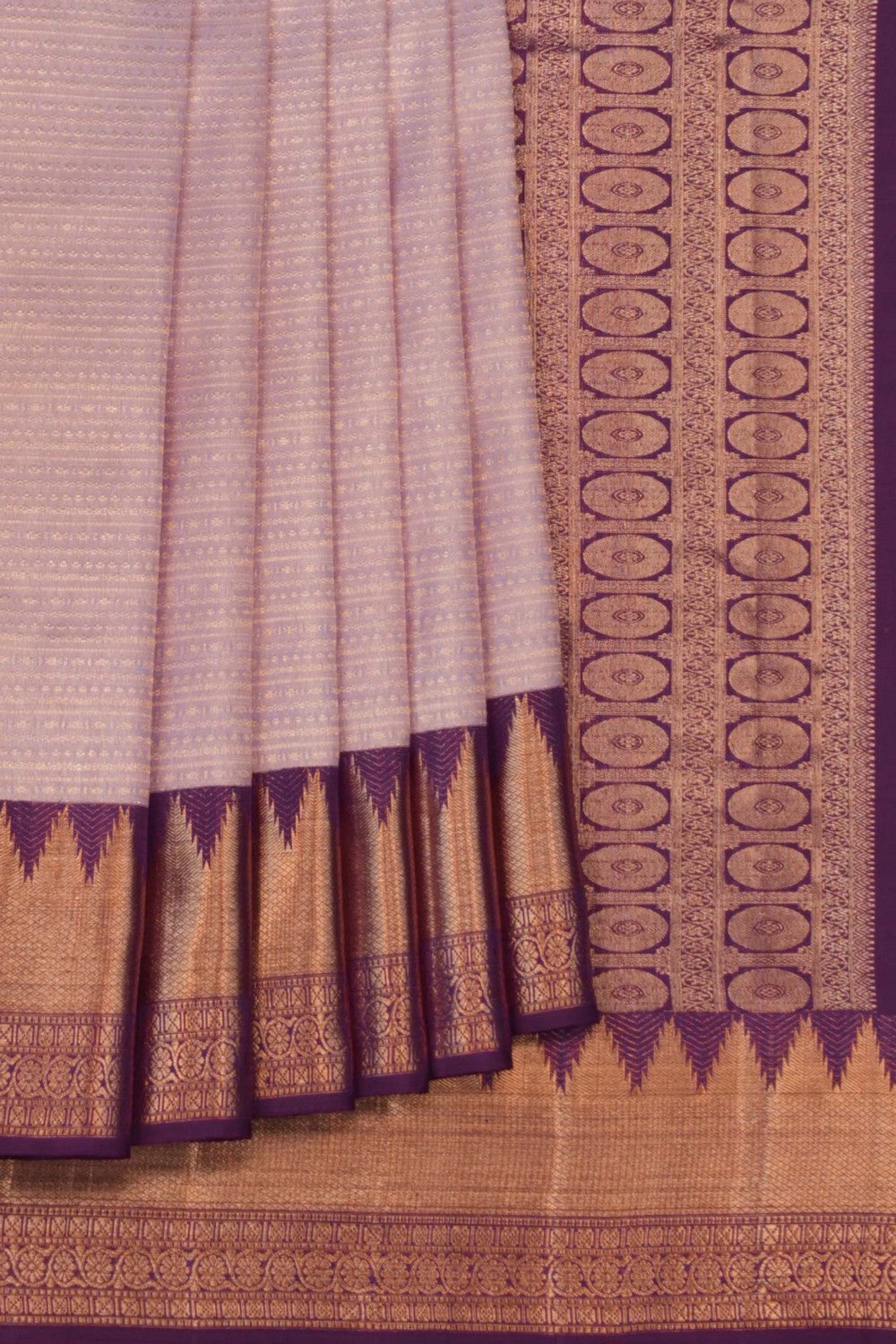 Kanchipattu Brocade Lavender Purple Saree