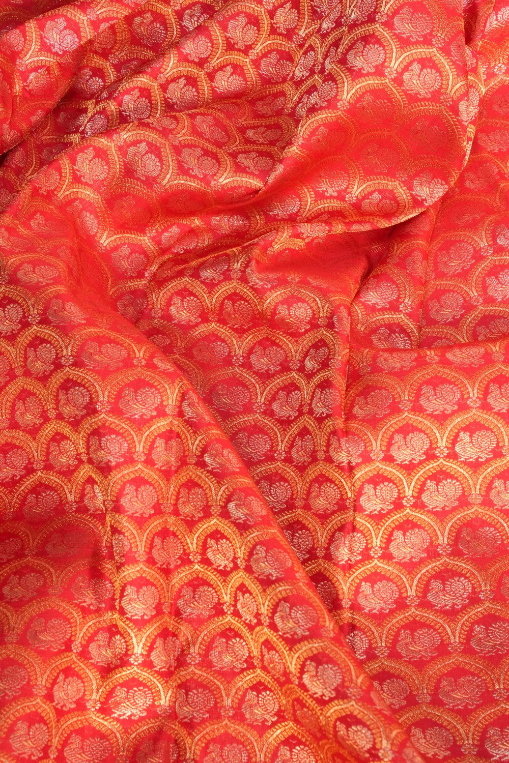 Kanchipattu Brocade Red Saree