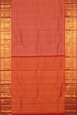 Image of Kanchipattu Brocade Red Saree