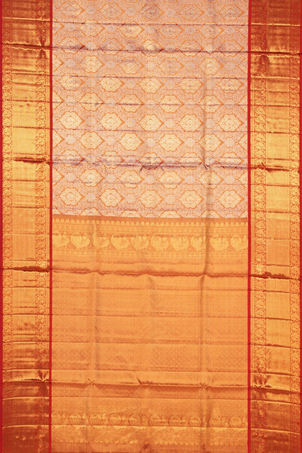 Kanchipattu Tissue Brocade Gold Saree