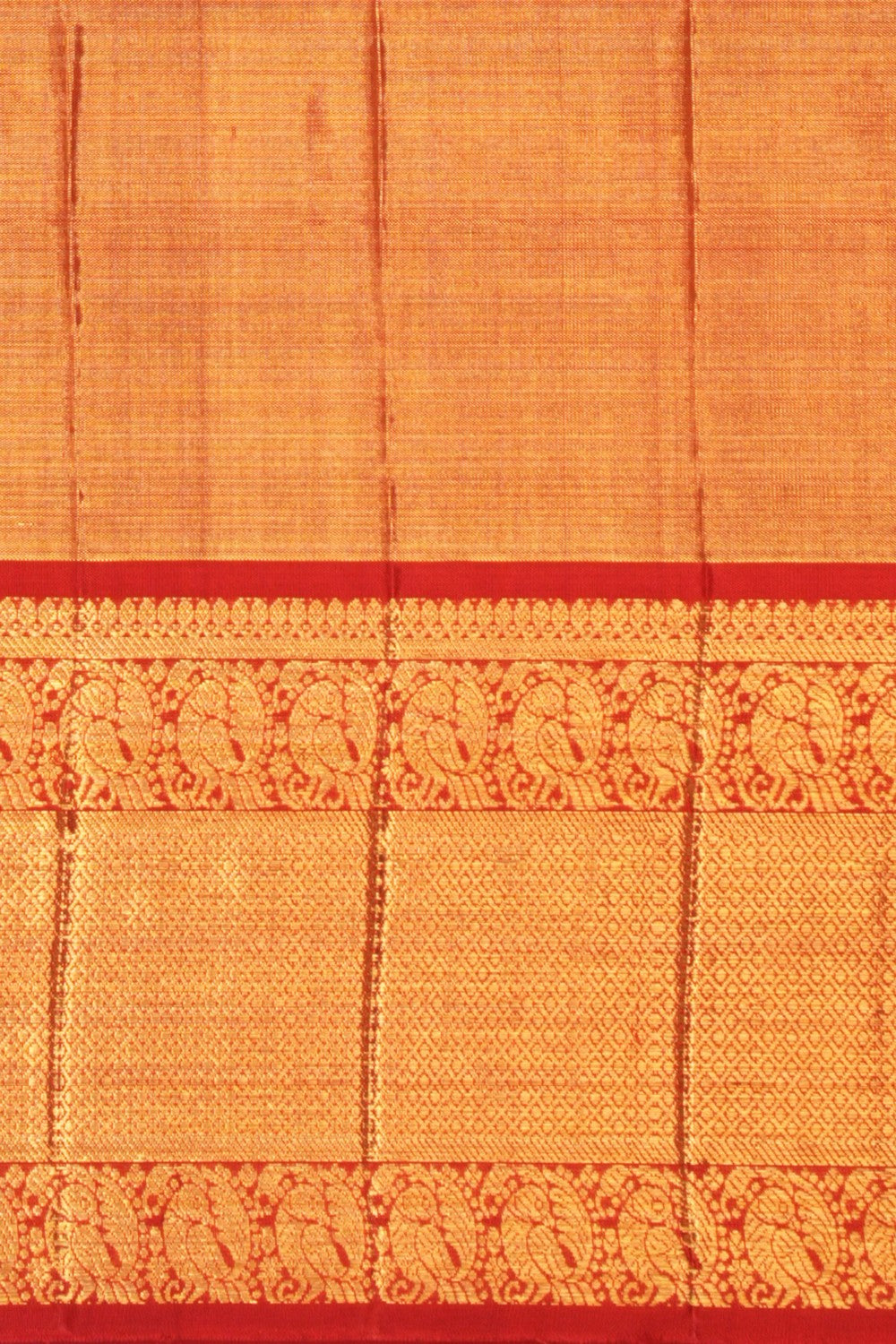 Kanchipattu Tissue Brocade Gold Saree