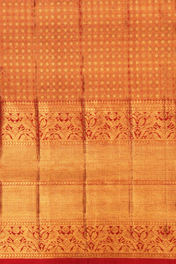 Image of Kanchipattu Tissue Brocade Gold Saree