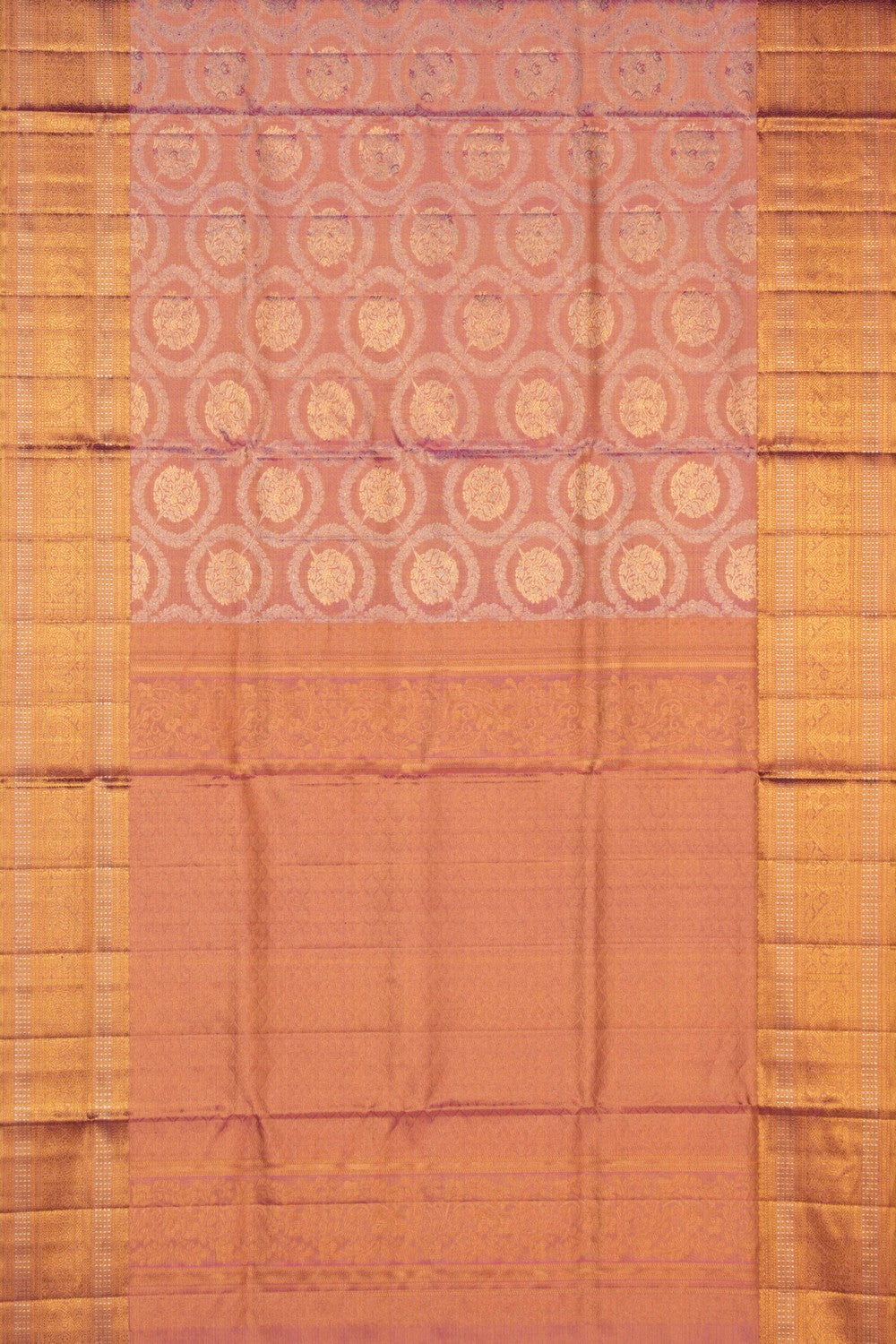 Kanchipattu Tissue Brocade Pink Saree