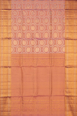 Image of Kanchipattu Tissue Brocade Pink Saree