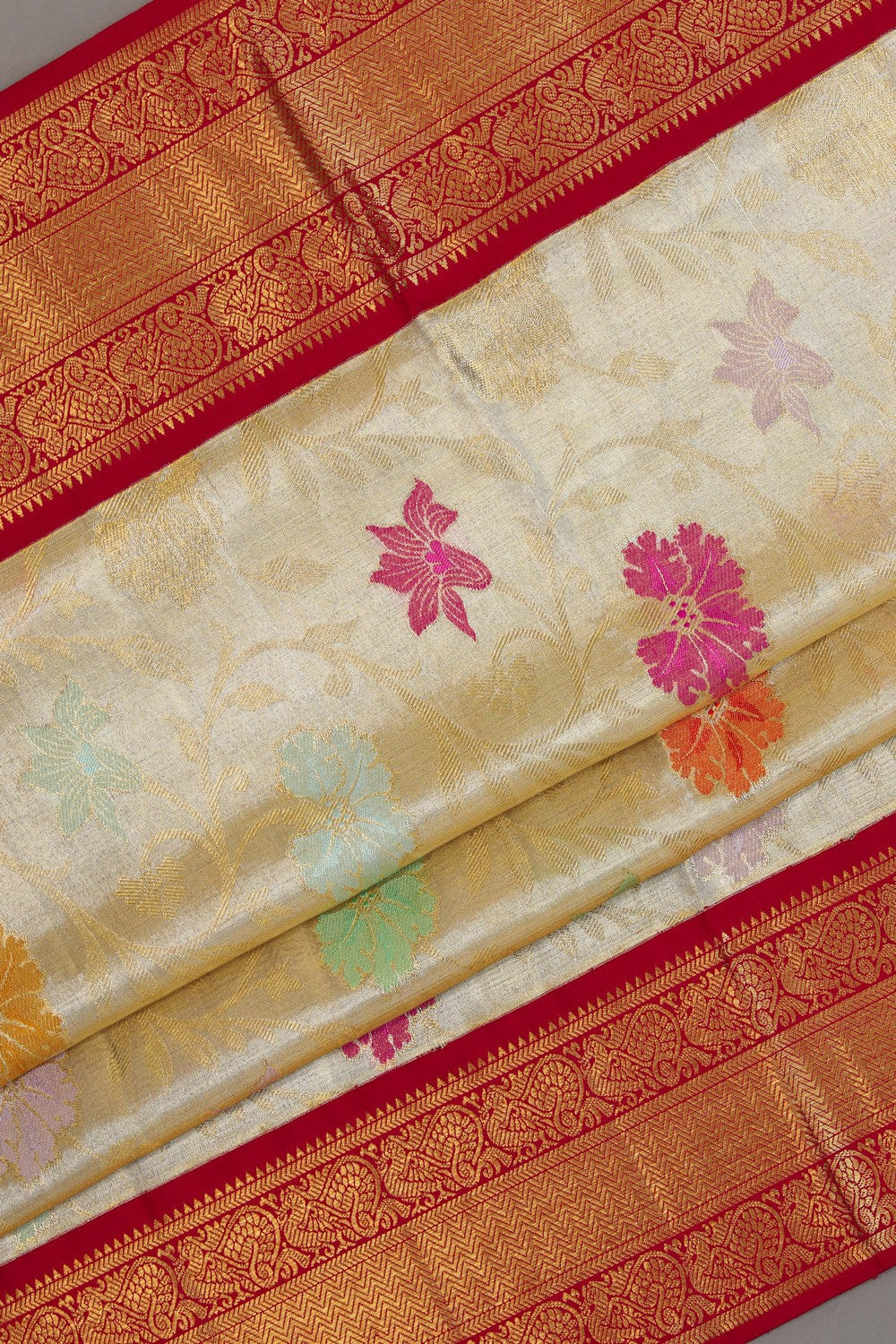 Kanchipattu Rangkat Tissue Brocade Saree