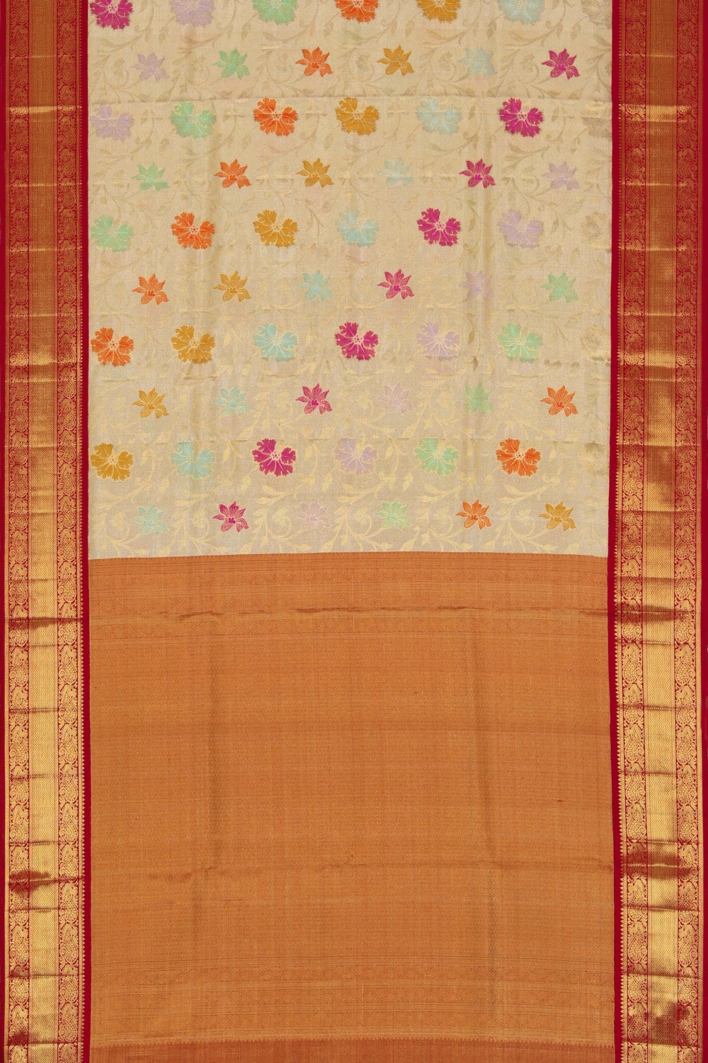 Kanchipattu Rangkat Tissue Brocade Saree