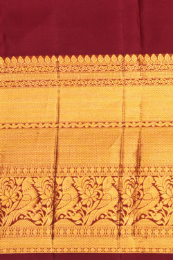 Image of Kanchipattu Kattam Maroon Saree