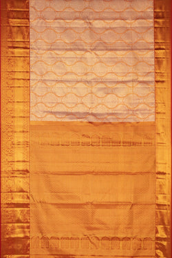 Image of Kanchipattu Tissue Brocade Peach Saree