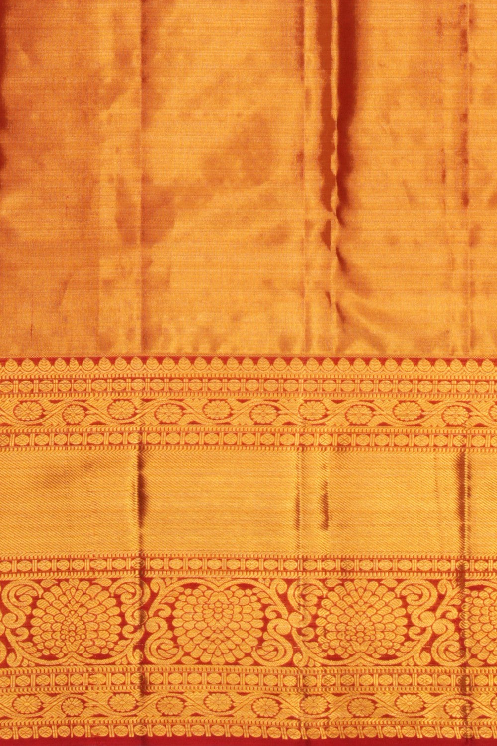 Kanchipattu Tissue Brocade Peach Saree