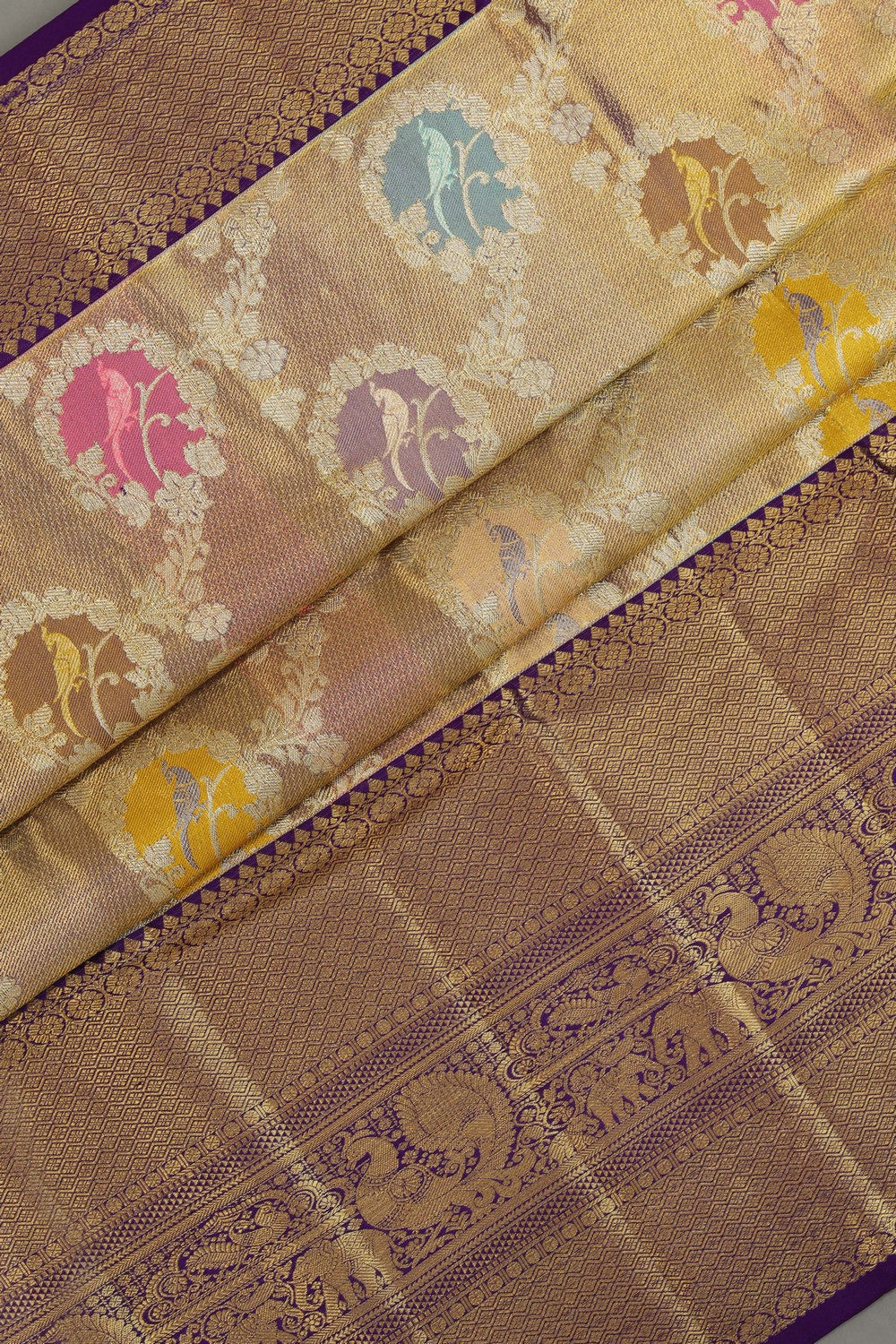 Kanchipattu Rangkat Brocade Saree