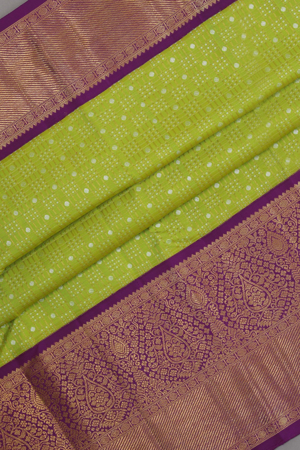 Kanchipattu Brocade Green Saree