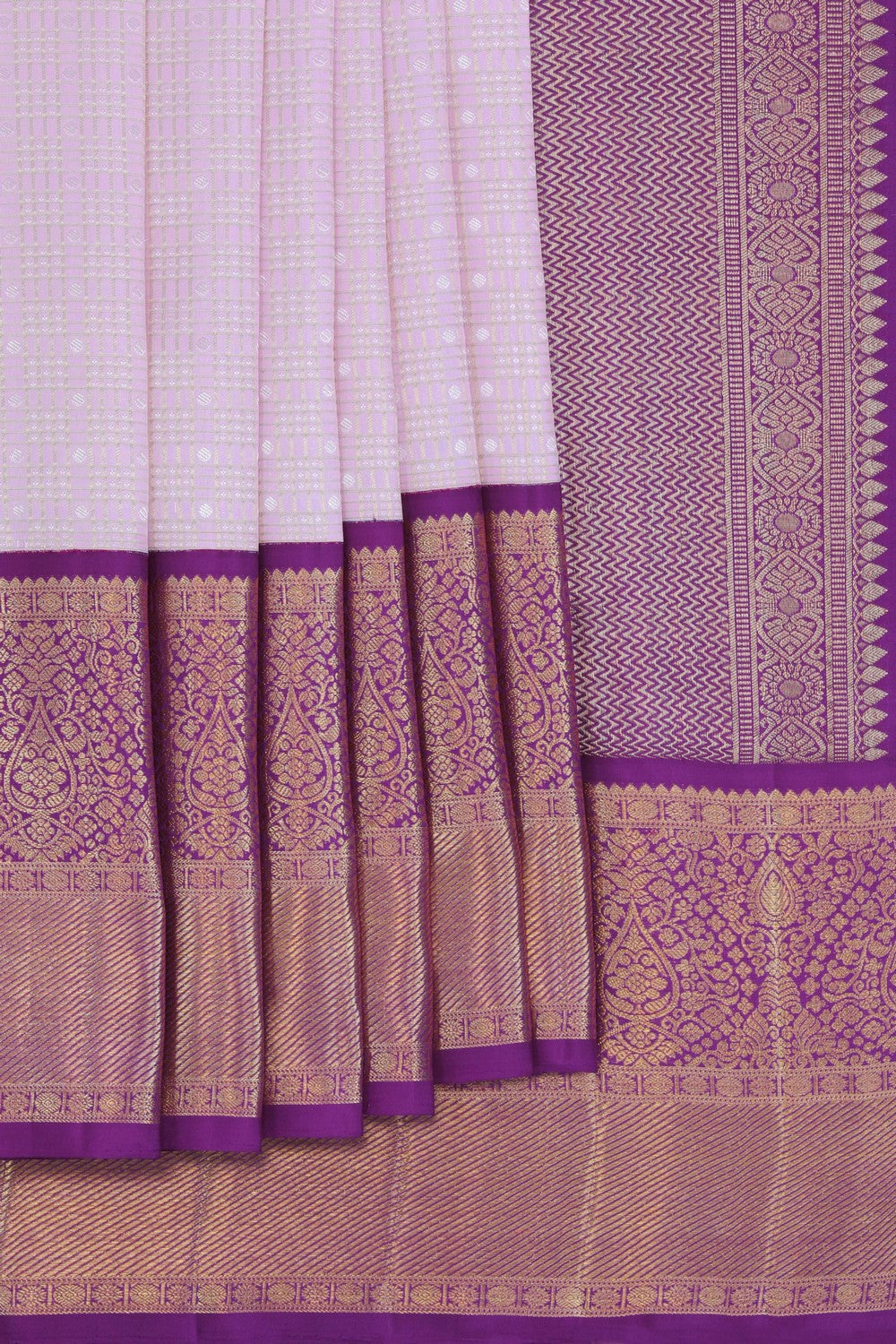 Kanchipattu Brocade Pink Saree