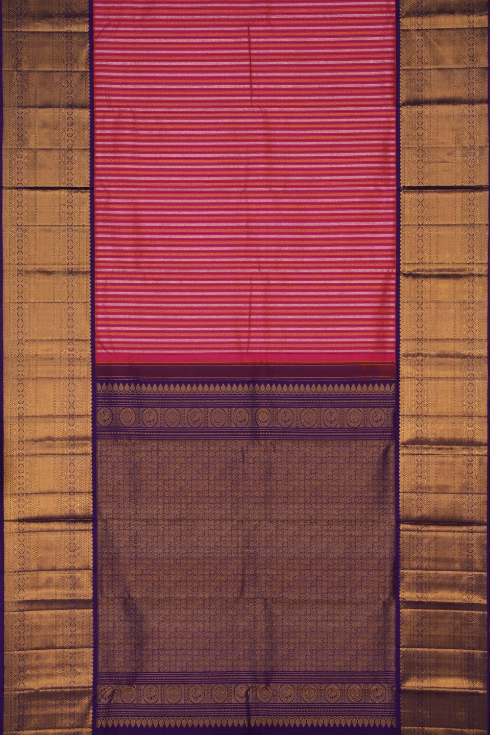 Image of Kanchipattu Brocade Pink Saree