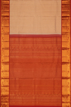 Image of Kanchipattu Brocade Off-White Saree