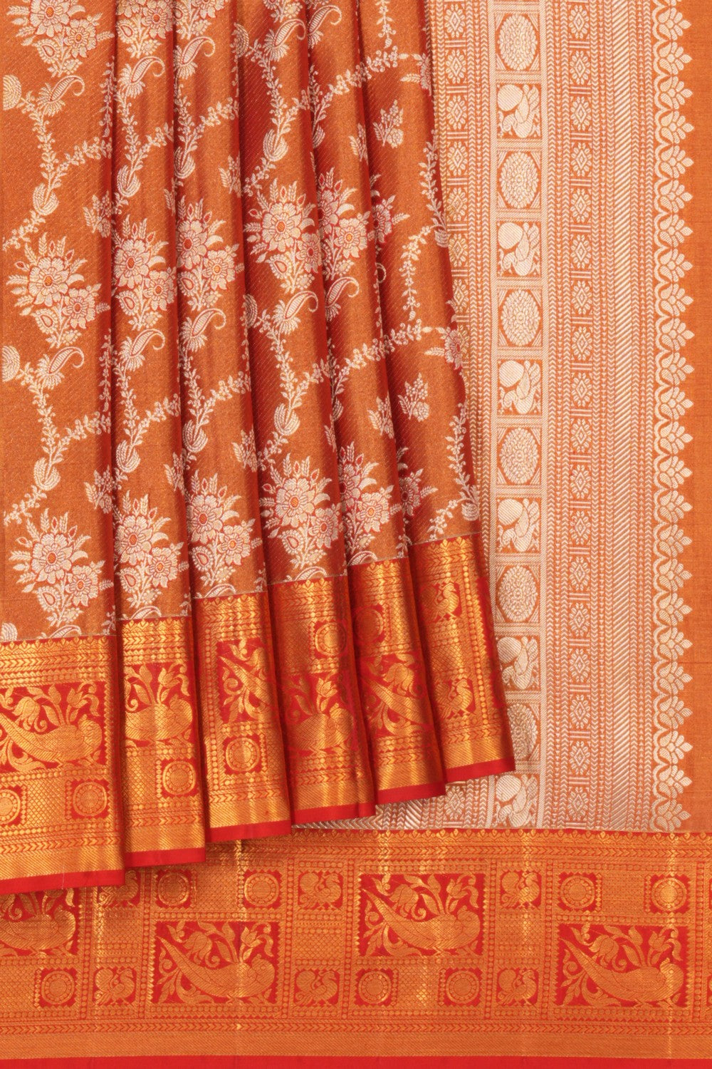 Kanchipattu Brocade Red Saree