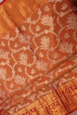 Image of Kanchipattu Brocade Red Saree