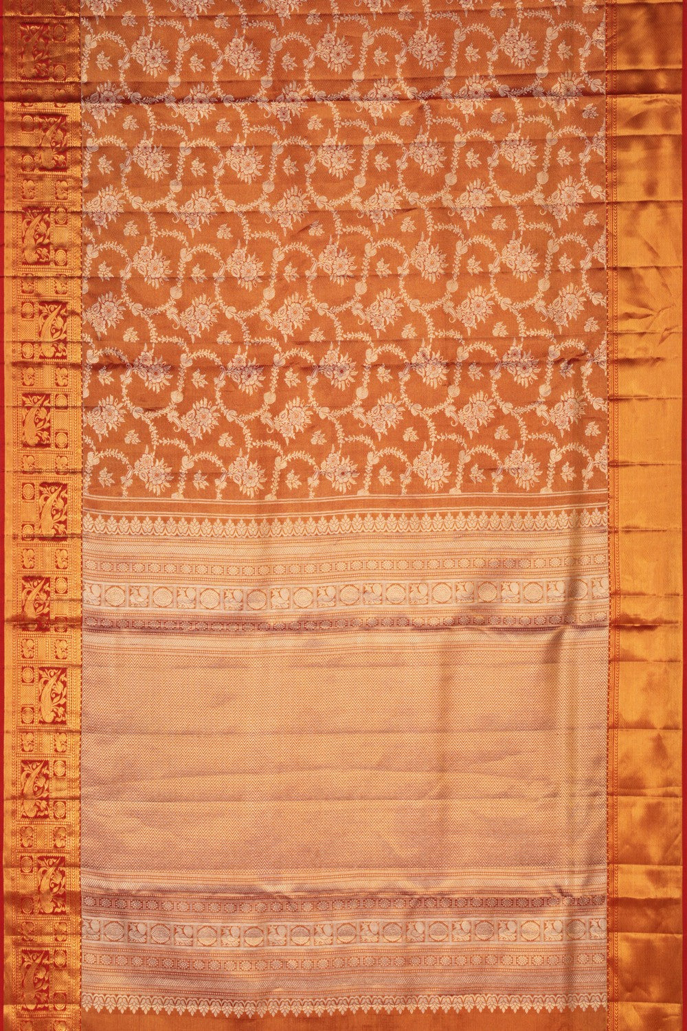 Kanchipattu Brocade Red Saree