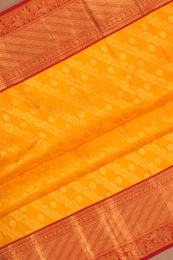 Image of Kanchipattu Brocade Yellow Saree