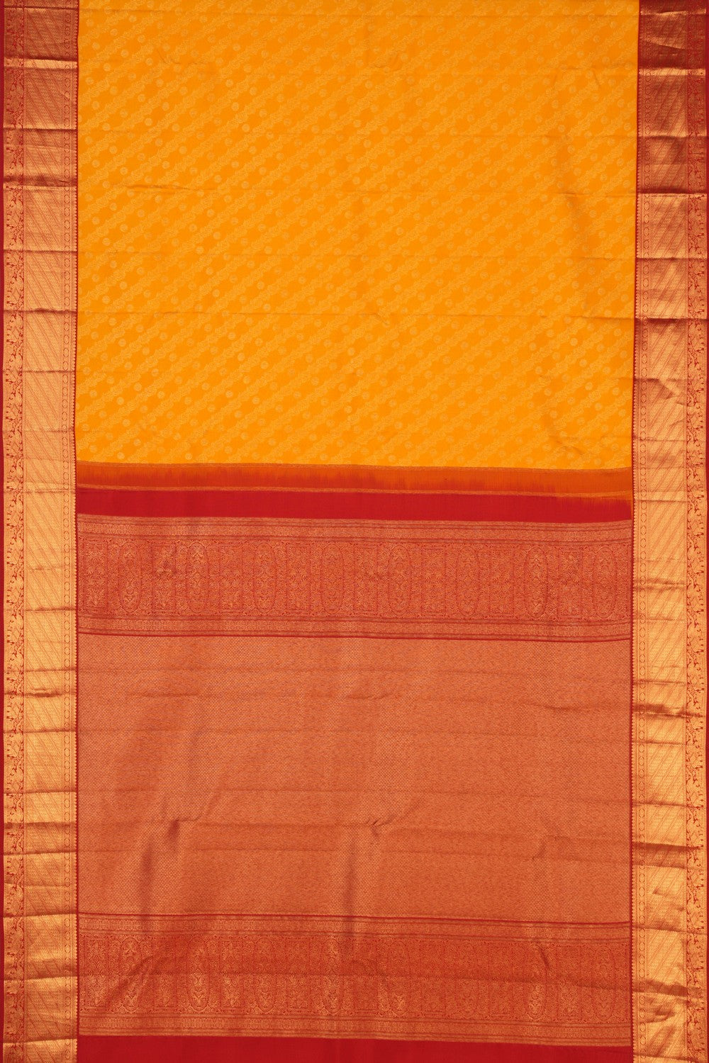 Kanchipattu Brocade Yellow Saree