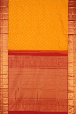 Image of Kanchipattu Brocade Yellow Saree