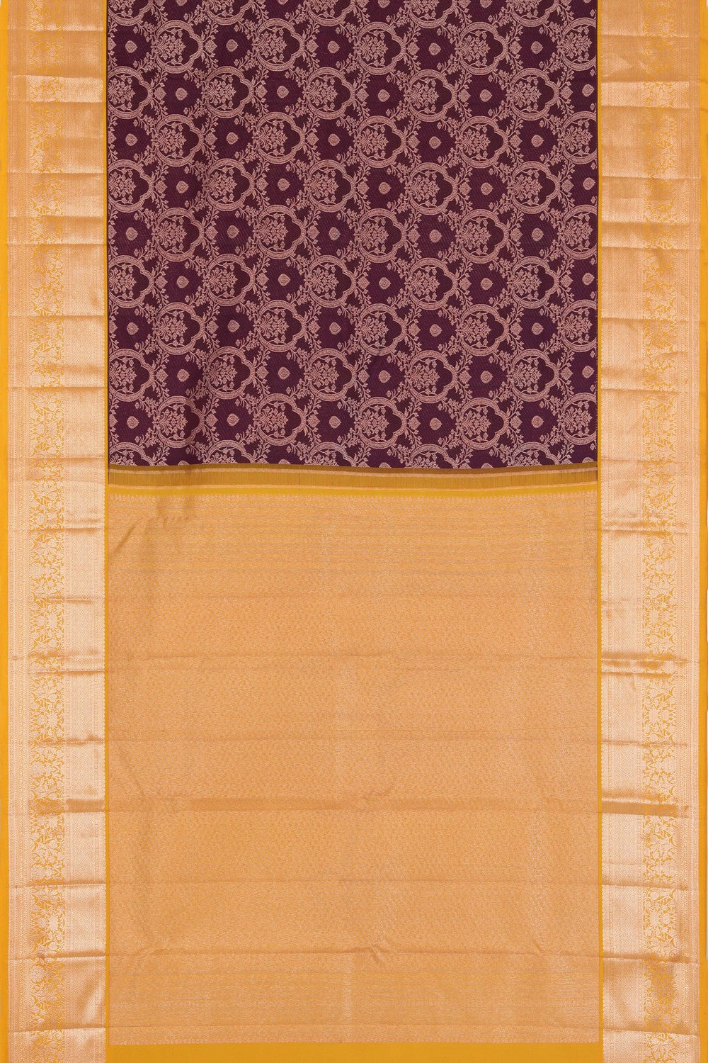 Image of Kanchipattu Brocade Earthy Maroon Saree
