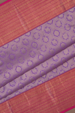 Image of Kanchipattu Brocade Purple Saree