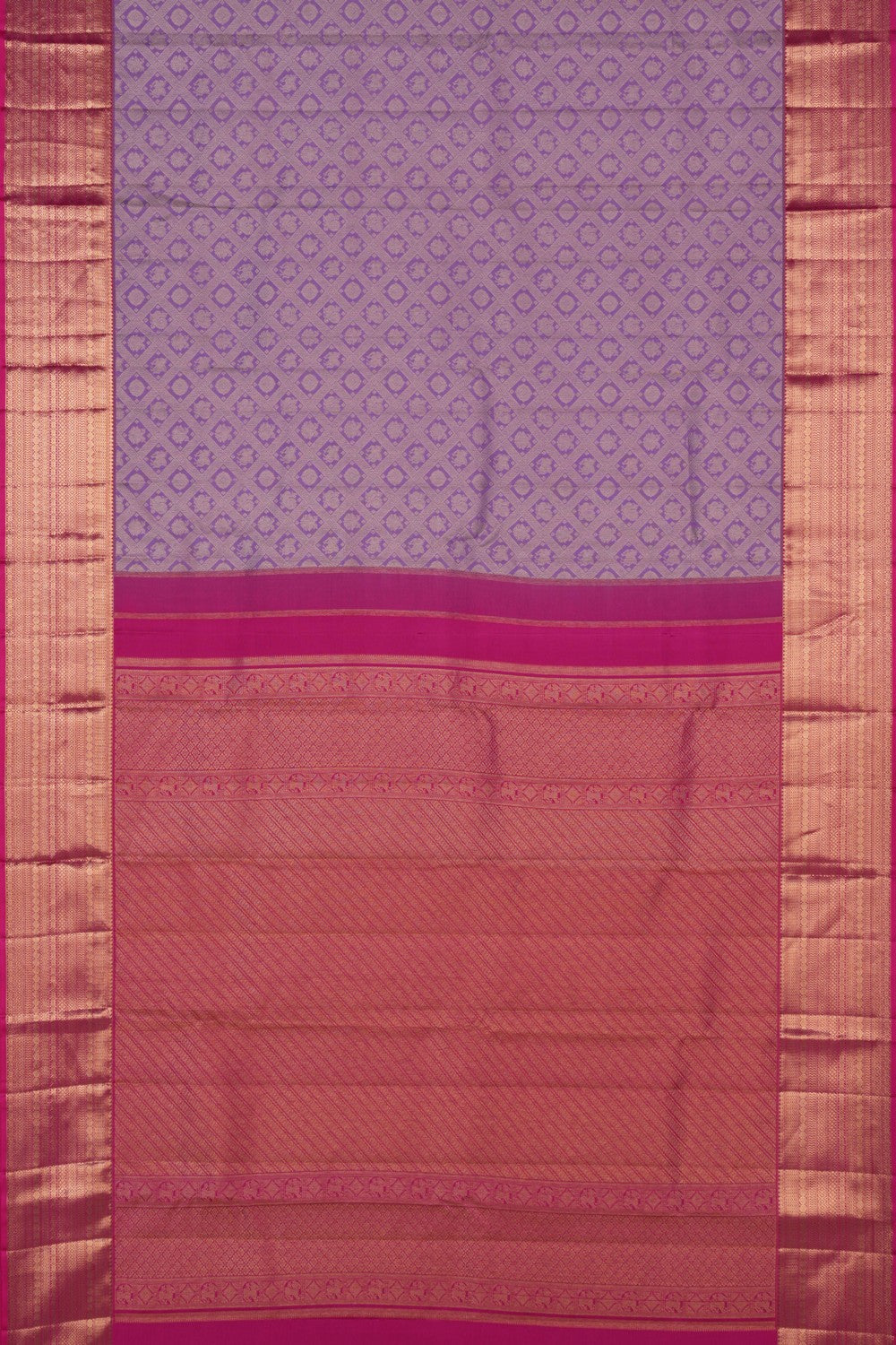 Kanchipattu Brocade Purple Saree