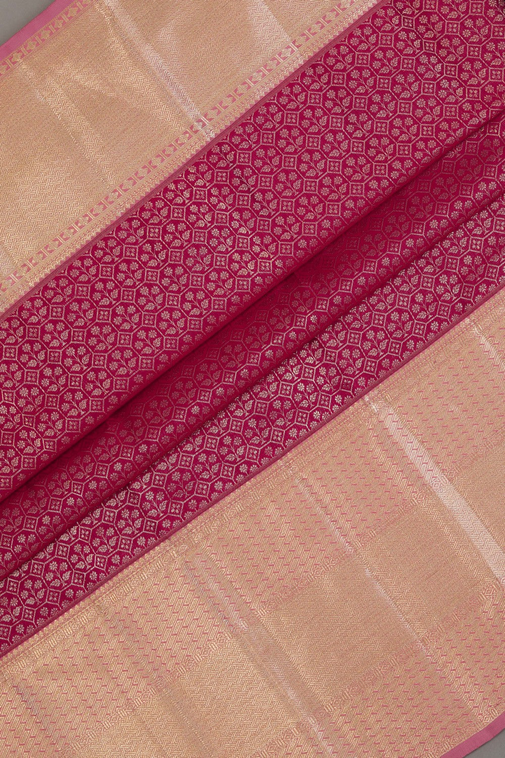 Kanchipattu Brocade Pink Saree