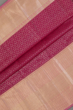 Image of Kanchipattu Brocade Pink Saree