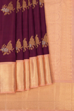 Image of Kanchipattu Violet Saree