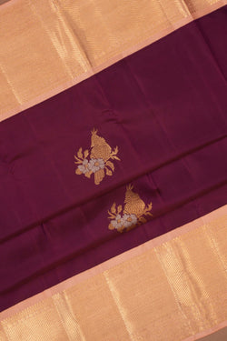 Image of Kanchipattu Violet Saree