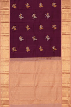 Image of Kanchipattu Violet Saree