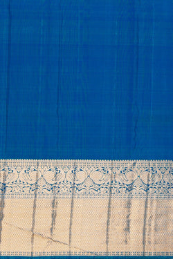 Image of Kanchipattu Brocade Blue Saree