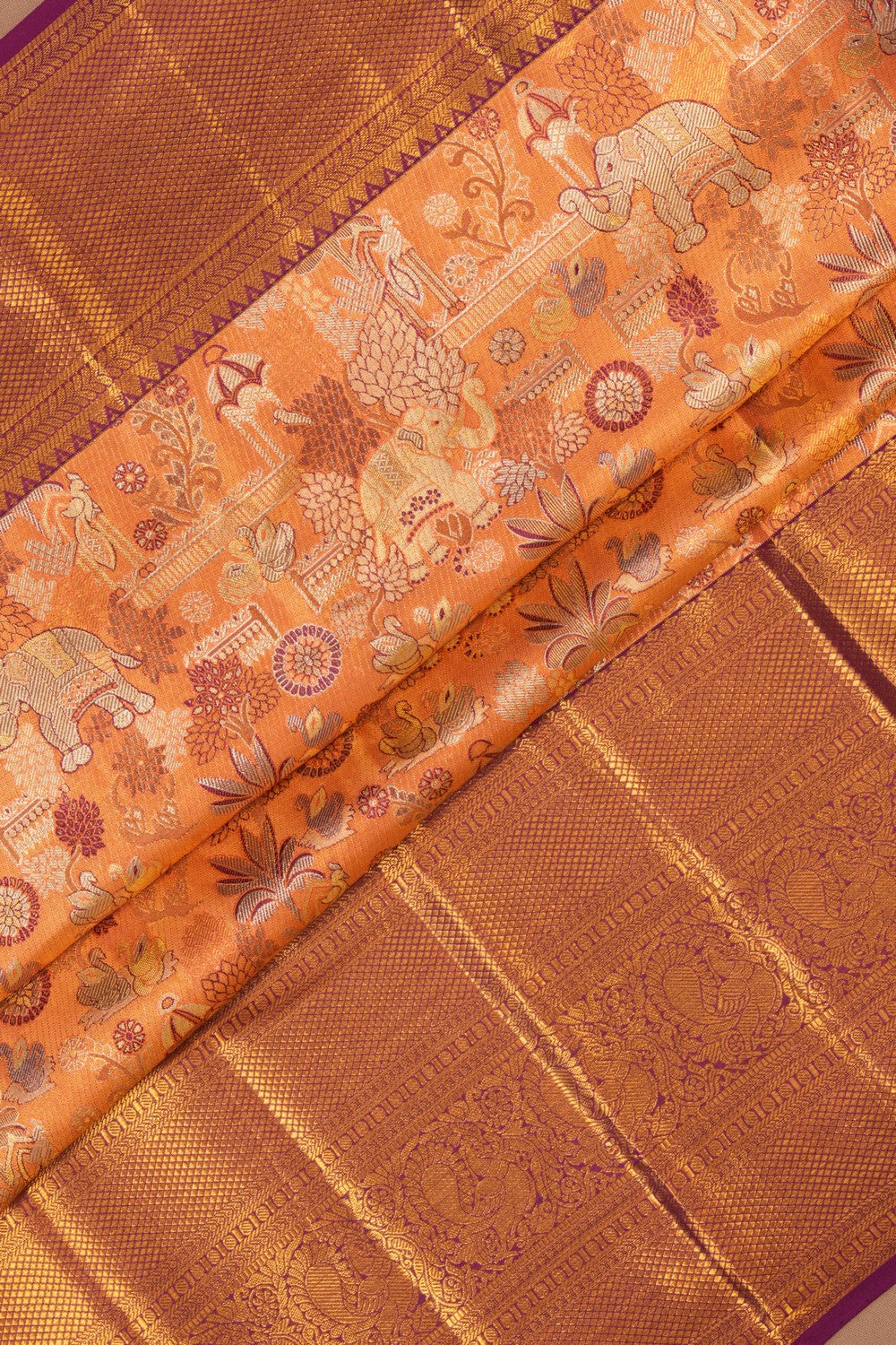 Kanchipattu Tissue Brocade Saree