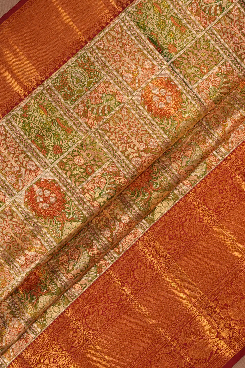 Kanchipattu Tissue Brocade Saree