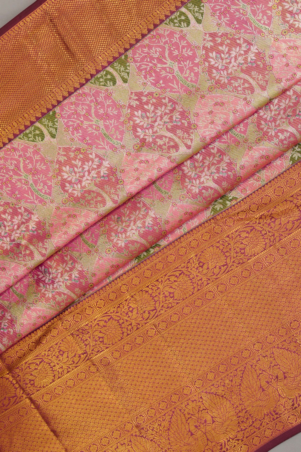 Kanchipattu Rangkat Brocade Saree