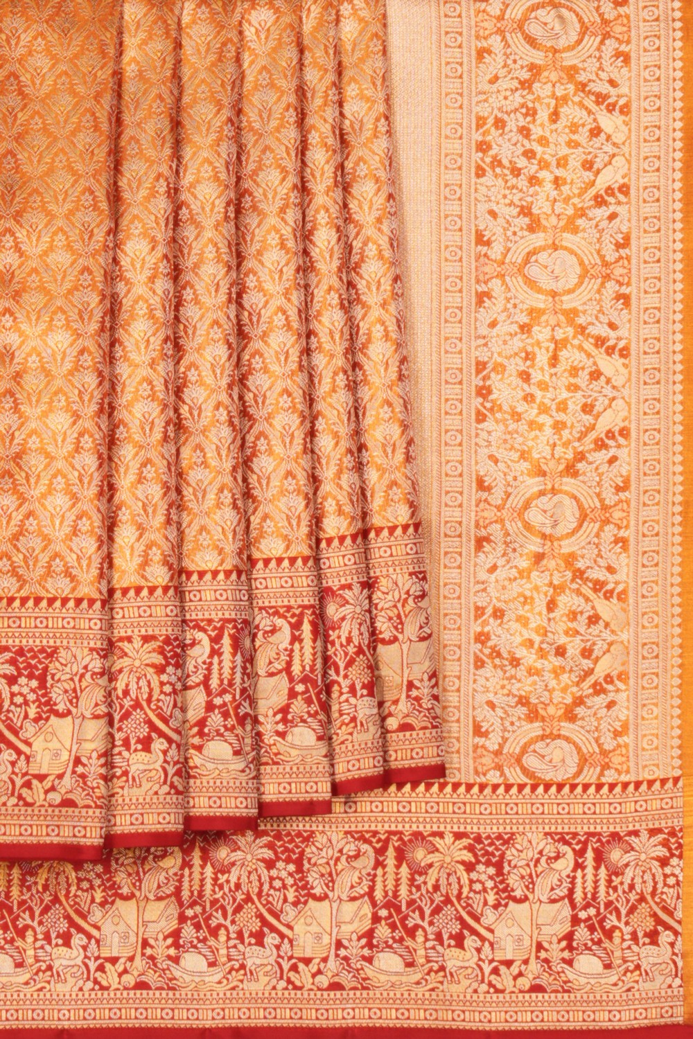 Kanchipattu Tissue Brocade Saree