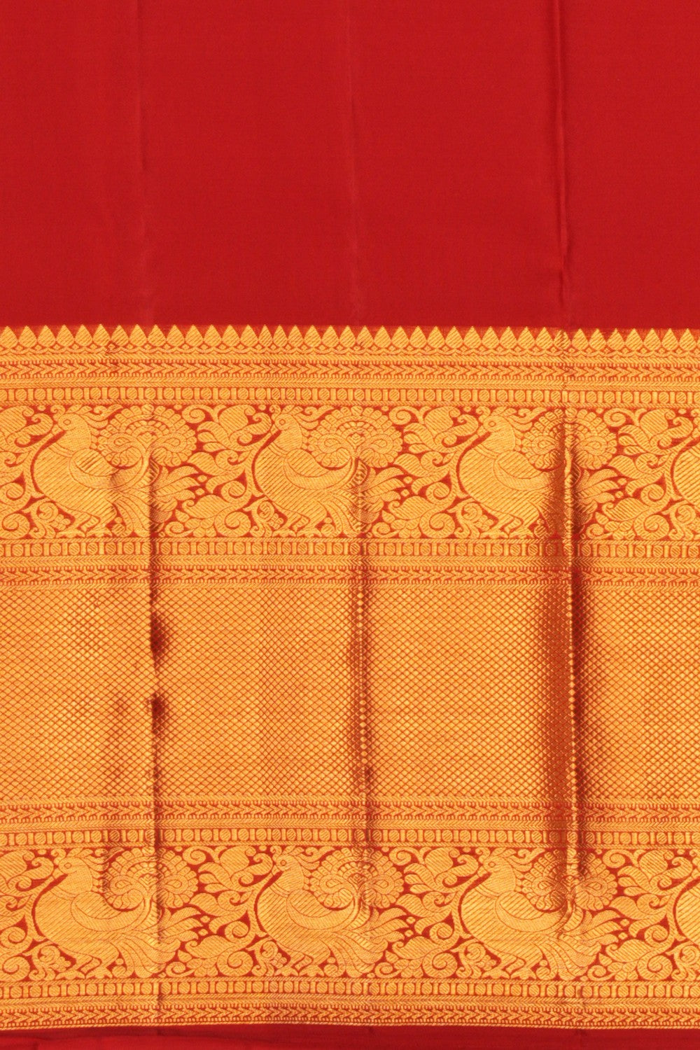 Kanchipattu Brocade Red Saree