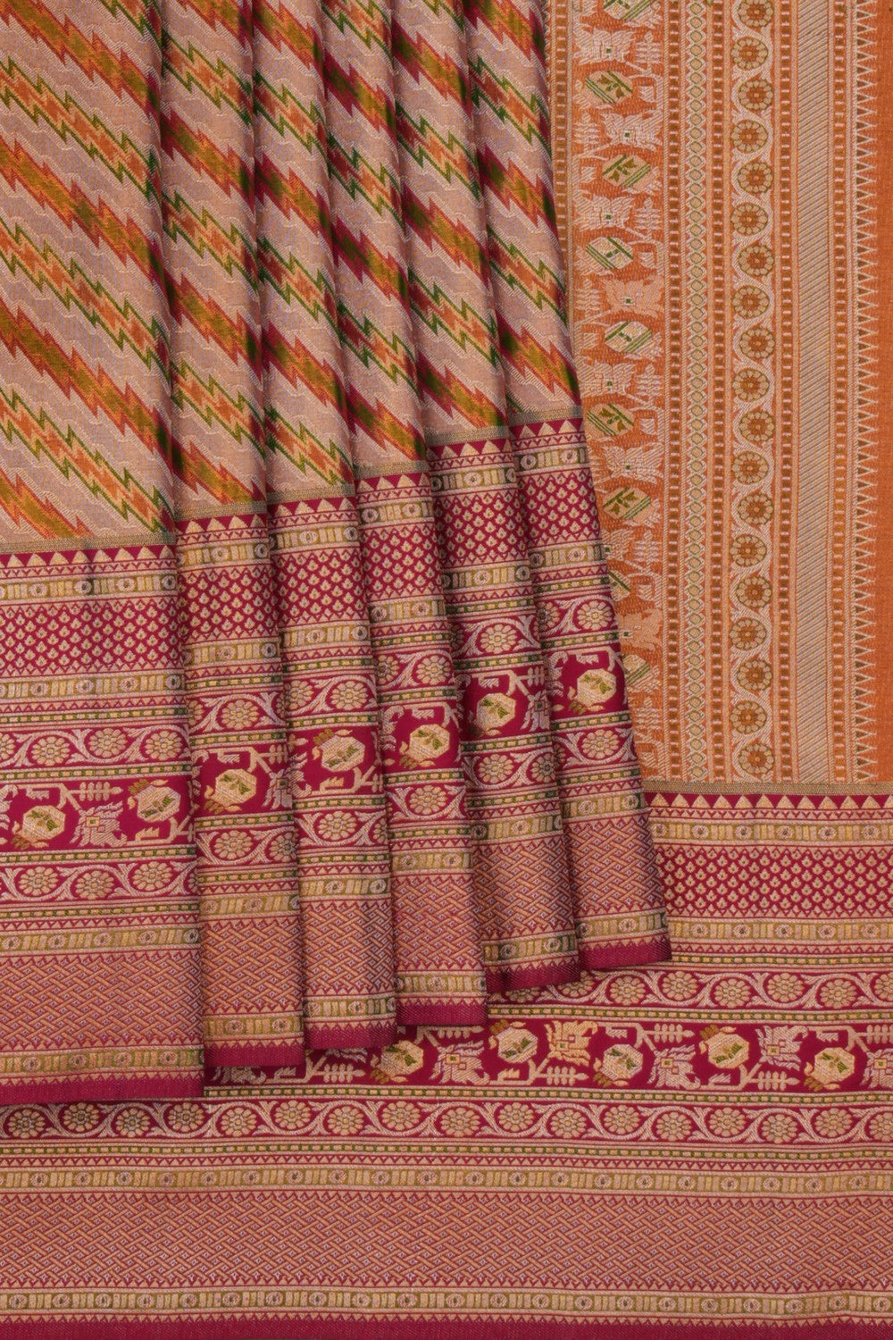 Kanchipattu Rangkat Brocade Saree