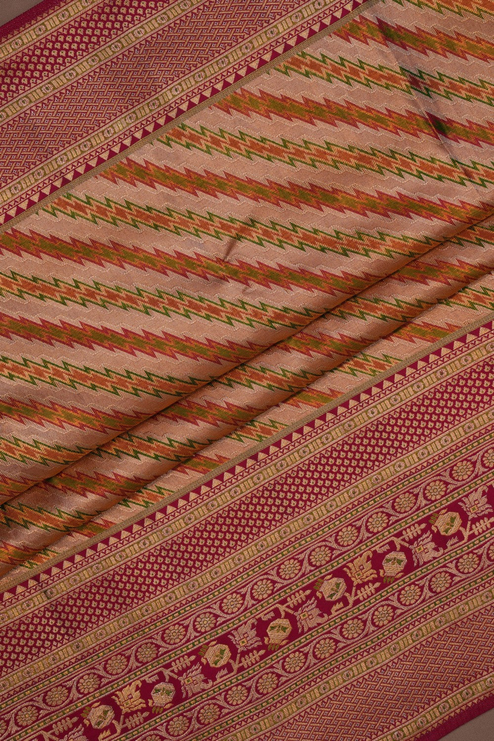 Kanchipattu Rangkat Brocade Saree