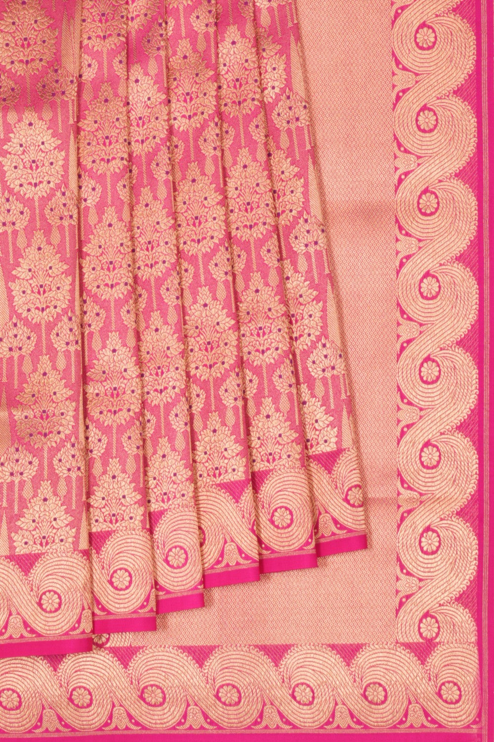 Banarasi Katan Silk Pink Saree