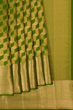 Image of Kanchipattu Brocade Green Saree